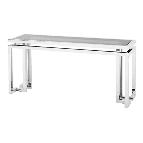 By Kohler  Console Table 160x45x75cm with Black Glass (115443)
