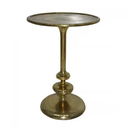 By Kohler  Small Table Kinsley gold round raw metal (109861)
