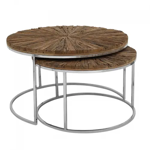  Sidetable Brayson 81x81x50cm / 66x66x43cm (Set Of 2)