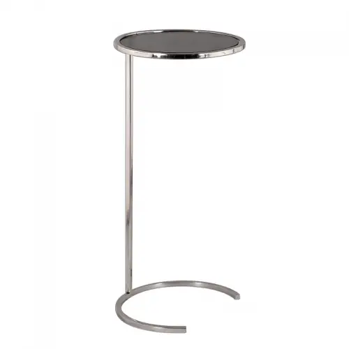  Side Table Gibson 30x30x64cm Black Glass