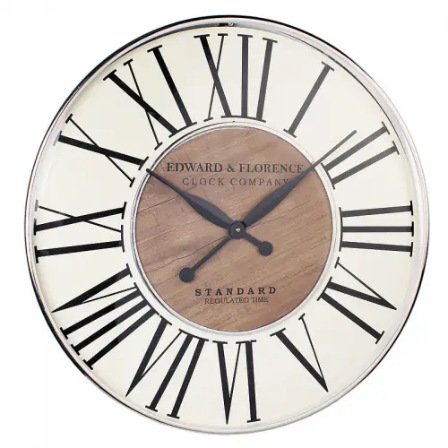  Wall Clock 51x6x51cm (Wood Laminate) Led