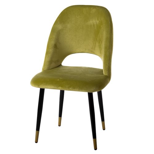 By Kohler  Dining Chair olive green black leg (113474)