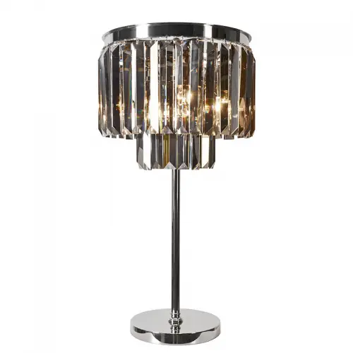  Table Lamp Damien 40x40x71cm Smoke Crystal