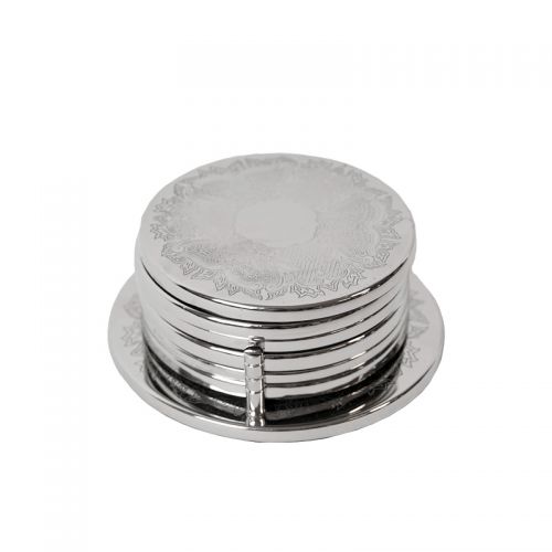  Coaster Set Dalari 11.5x11.5x4cm (Set Of 6)  with Etching