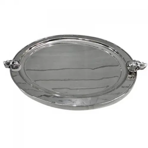 By Kohler  Tray 62x43x8cm Oval With Skull Handles round (110196)