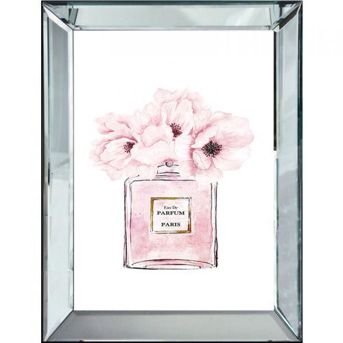  Frame Parfum Pink Flowers 40x4.5x50cm Pearl 