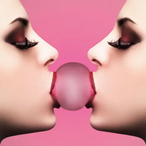  Kissing Bubble Gum 120x120x2cm