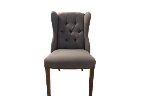 By Kohler  SALE Roxy side dining chair - luca Zinc 167 - New Grey Legs - Yes Antique Nails (115366)