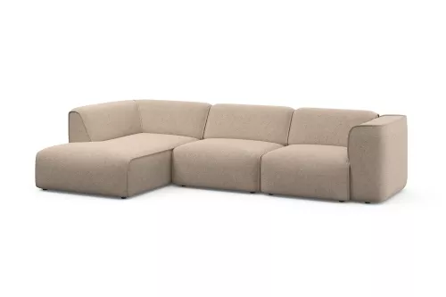  Madea Corner Sofa with Daybed R 305x169x71cm - Poso 38 Ivory